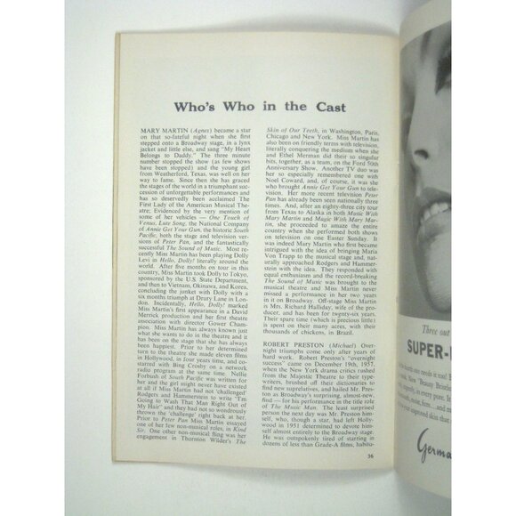 Playbill I Do I Do Mary Martin Robert Preston Expo 1967 Advertisement - Picture 6 of 7